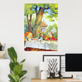 Poster Tea Party en couleur complète (Bureau à domicile)