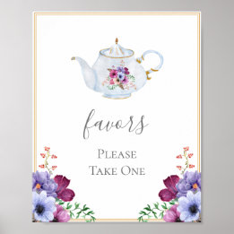 Poster Tea Party privilégie la Fête des mariées