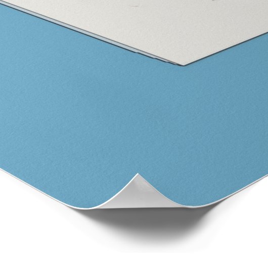 Poster Tea Time Blue Pot (Coin)