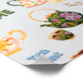 Poster tea time pattern (Coin)