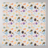 Poster tea time pattern (Devant)