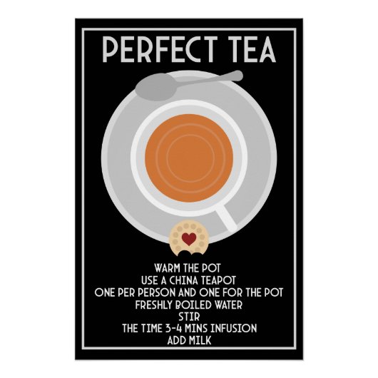 Poster Tea Wall Art (Devant)
