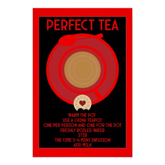 Poster Tea Wall Art (Devant)