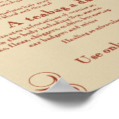 Poster Teabag Miracle Cure (Coin)