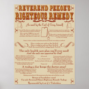 Poster Teabag Miracle Cure