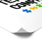 Poster Teach Compassion Sensibilisation sur l'autisme Puz (Coin)