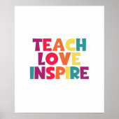 Poster Teach Love Inspire (Devant)
