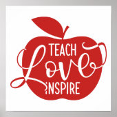 Poster Teach Love Inspire (Devant)