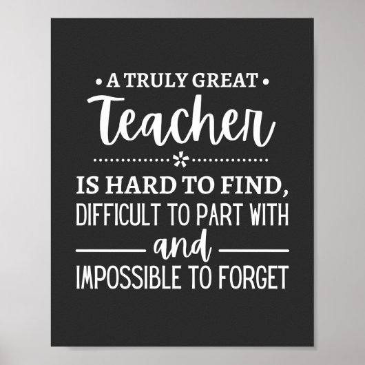 Poster Teacher (Devant)