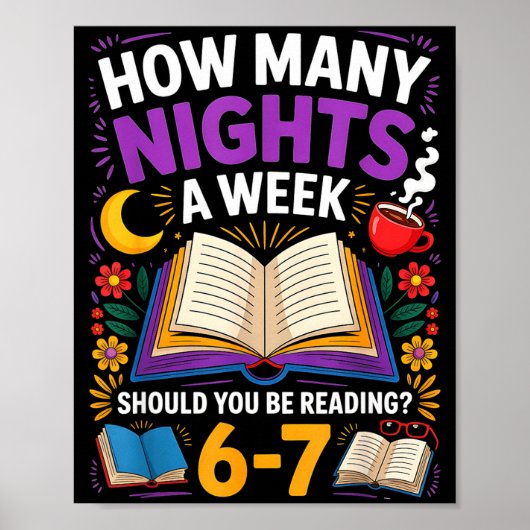 Poster Teacher 67 How Many Nights A Week Should You Be Re (Devant)