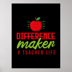 Poster Teacher Art Difference Maker Teacher Life
