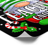 Poster Teacher Gnome Christmas Pajamas Matching Family Gr (Coin)