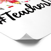 Poster Teacher Valentine Coquette Bow Teacher Valentines (Coin)