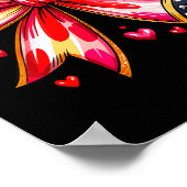 Poster Teaching Is A Work Of Heart Pencil Bow Teacher Val (Coin)