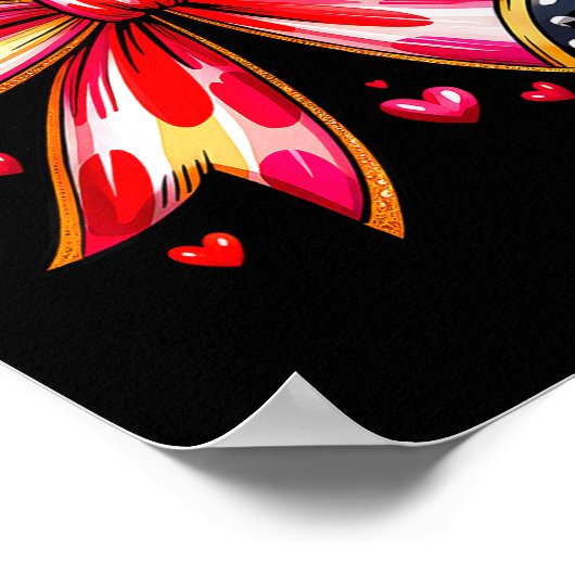 Poster Teaching Is A Work Of Heart Pencil Bow Teacher Val (Coin)