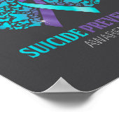 Poster Teal And Purple Butterfly Suicide Prevention Aware (Coin)