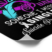 Poster Teal And Purple Ribbon Suicide Prevention Awarenes (Coin)