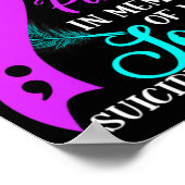 Poster Teal Purple In Memory Of My Son Suicide Awareness (Coin)