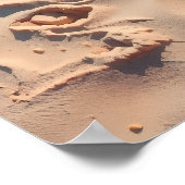 Poster Teal Watercolor Sea Turtle Coastal Zen (Coin)