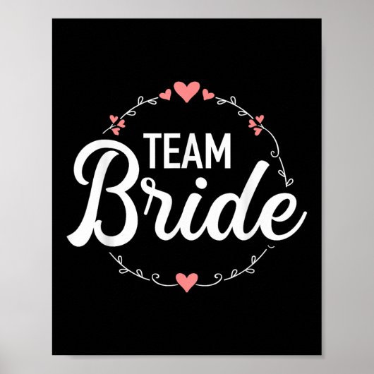 Poster Team Bride Bachelorette Party (Devant)