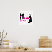 Poster Team Bride - demoiselle d'honneur (Cuisine)