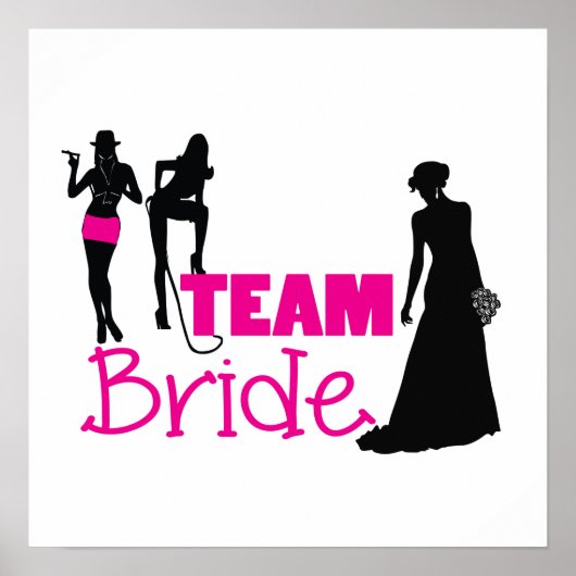 Poster Team Bride - demoiselle d'honneur (Devant)