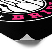 Poster Team Bride Team Groom Bowling Bachelor Party Weddi (Coin)