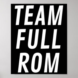 Poster Team Full Rom Fitness Bodybuilding Gym Team Full R