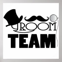 Team Groom - Chapeau supérieur, monocle