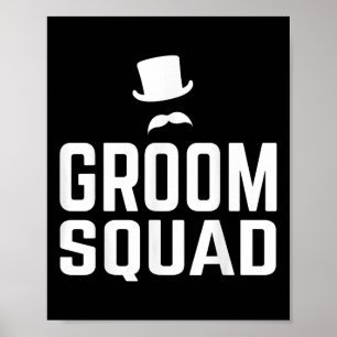 Poster Team Groom Squad Mariage Bachelor Party Cadeau Mar