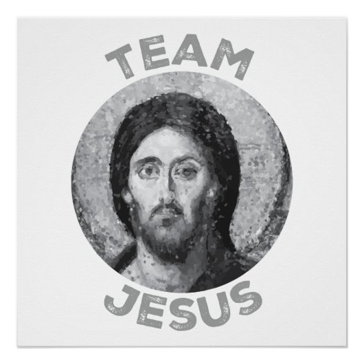Poster Team Jesus : Christ Pantocrator Icon (Devant)