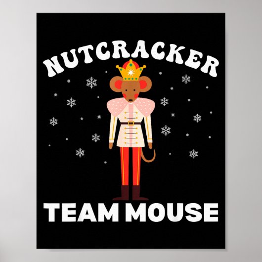 Poster Team Mouse Nutcracker Christmas Dance Pajamas Kids (Devant)