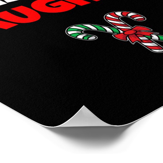 Poster Team Naughty Nice Funny Vacances Noël T Chemise (Coin)