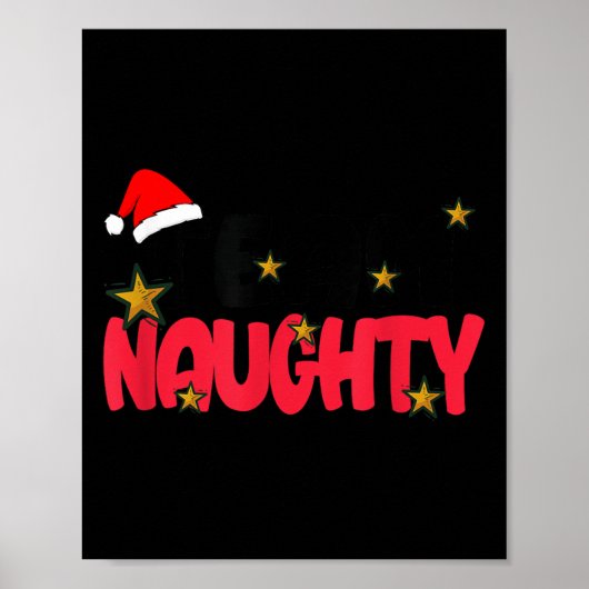 Poster Team Naughty Shirt Funny Matching Christmas Family (Devant)