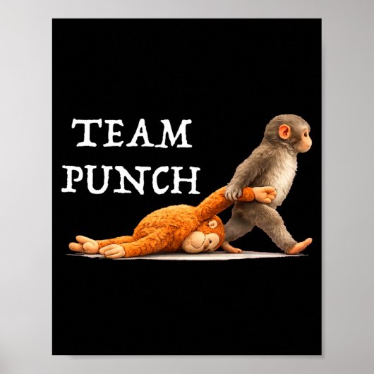 Poster Team punch bébé singe Team punch bébé singe (Devant)