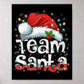 Poster Team Santa Claus Christmas Family Matching Pajama  (Devant)