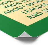 Poster Team Sports Baseball Your Photo and Text (Coin)