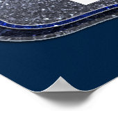 Poster Team Sports Blue & Silver Parties scintillant Coll (Coin)