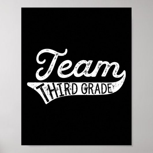 Poster Team Third Grade - Student Teacher Byck To School  (Devant)