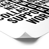 Poster Teamwork Quote for Office and Home | Inspirational (Coin)