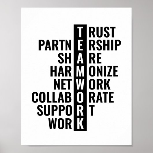 Poster Teamwork Quote for Office and Home | Inspirational (Devant)