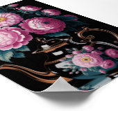 Poster Teapot vintage & Bloom Wall art (Coin)