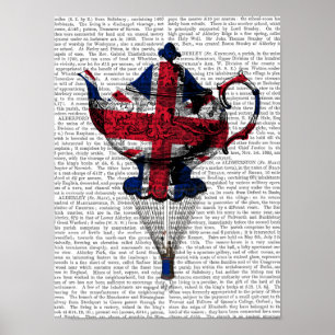 Poster Teapot volant Union Jack
