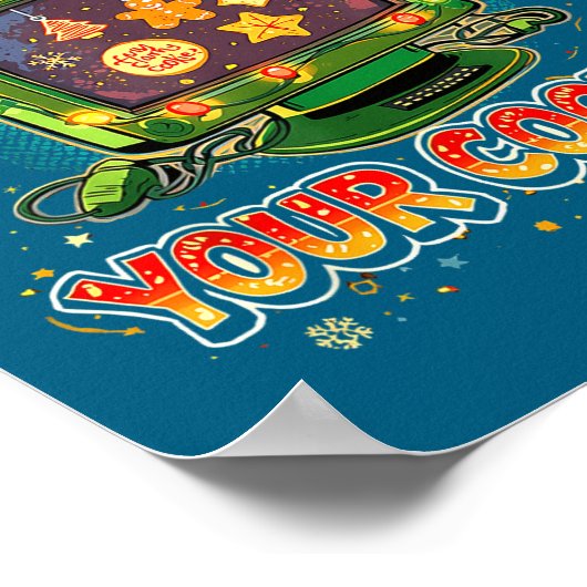 Poster Tech Suprt Delete Your Cookies Christmas Meme  (Coin)