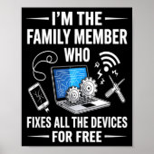 Poster Tech Suprt Design For Men, Boys, Dad. Funny Meme  (Devant)