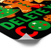 Poster Tech Suprt Here To Delete Cookies Christmas Men Wo (Coin)