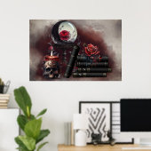 Poster Técherie | Articles magiques Spellbooks et Crystal (Bureau à domicile)