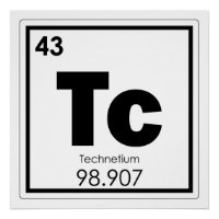 Technetium élément chimique symbole chimie formu