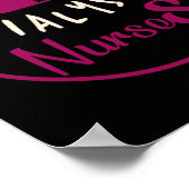 Poster Technicien de dialyse pour hommes femmes infirmièr (Coin)