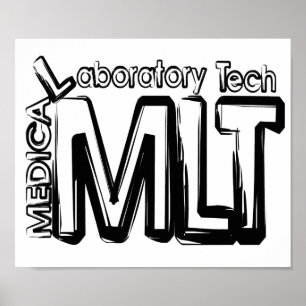 POSTER TECHNICIEN DE LABORATOIRE MÉDICALE DES TEXTES
